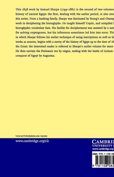 The History of Egypt Under the Ptolemies
