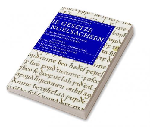 Die Gesetze der Angelsachsen - Volume 2