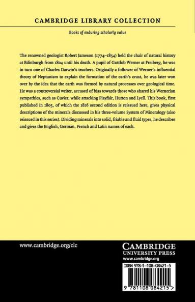 A Treatise on the External Chemical and Physical Characters of Minerals