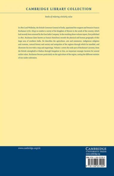 A Journey from Madras Through the Countries of Mysore Canara and Malabar