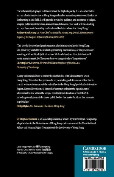 Administrative Law in Hong Kong