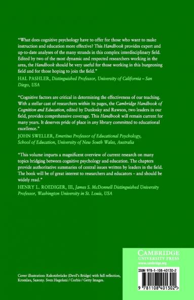 The Cambridge Handbook of Cognition and Education