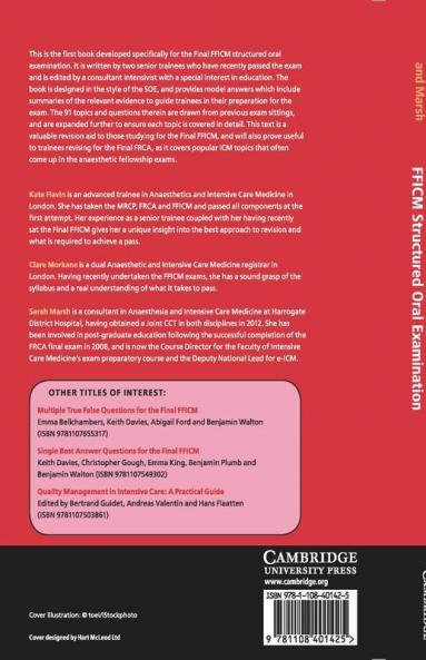 Questions for the Final FFICM Structured Oral Examination