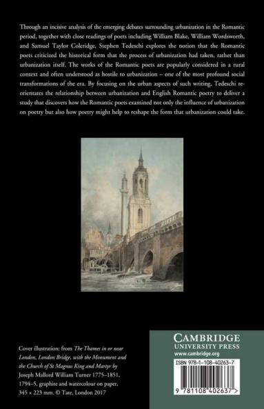 Urbanization and English Romantic Poetry