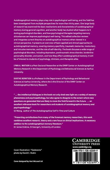Clinical Perspectives on Autobiographical Memory