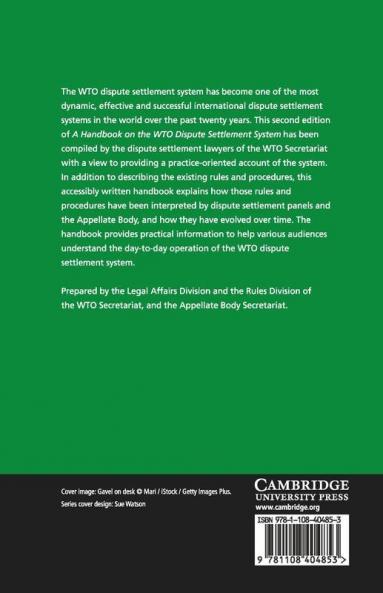 A Handbook on the WTO Dispute Settlement             System