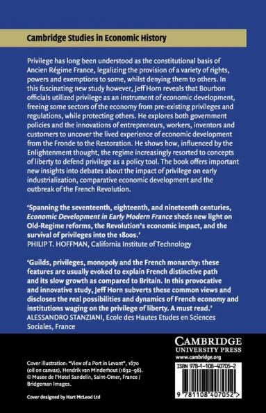 Economic Development in Early Modern France