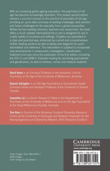 Guide to the Psychiatry of Old Age