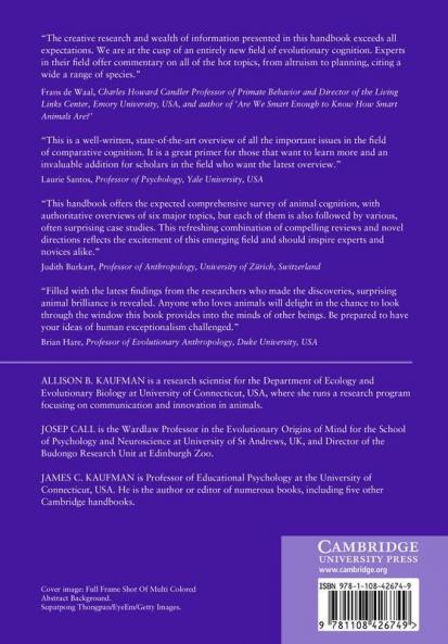 The Cambridge Handbook of Animal Cognition