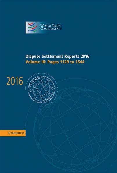 Dispute Settlement Reports 2016