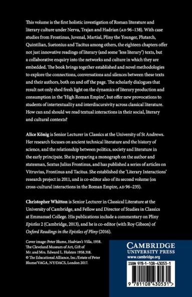 Roman Literature under Nerva Trajan and Hadrian