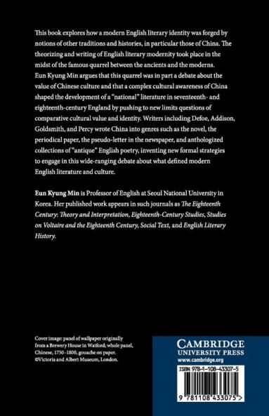 China and the Writing of English Literary Modernity 1690-1770
