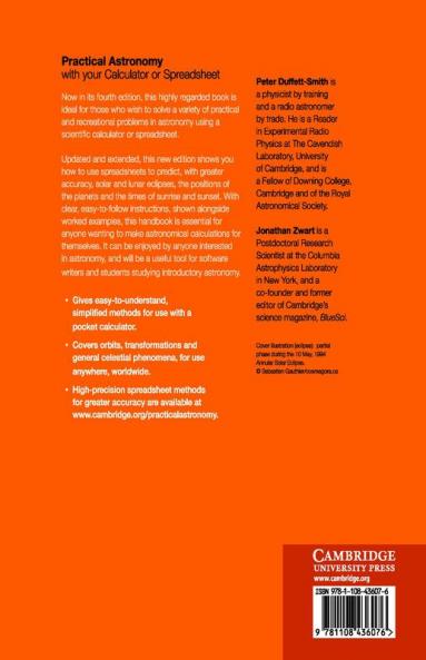 Practical Astronomy with your Calculator or Spreadsheet