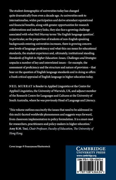 Standards of English in Higher Education