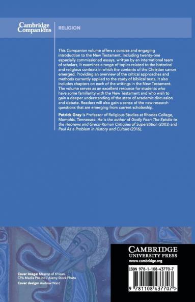 The Cambridge Companion to the New Testament