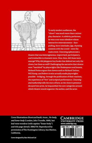 Clowning and Authorship in Early Modern Theatre