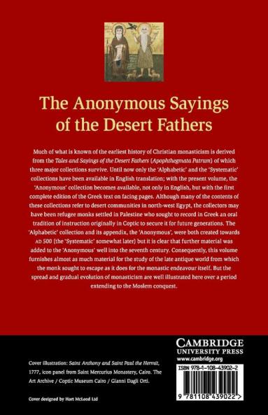 The Anonymous Sayings of the Desert Fathers