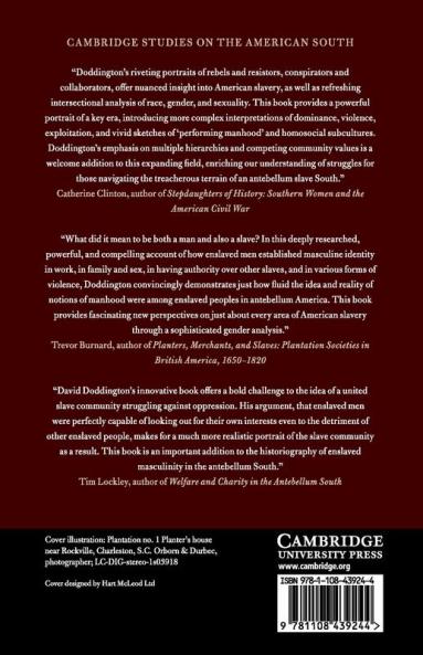Contesting Slave Masculinity in the American South