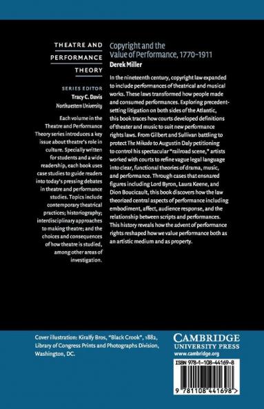 Copyright and the Value of Performance 1770-1911