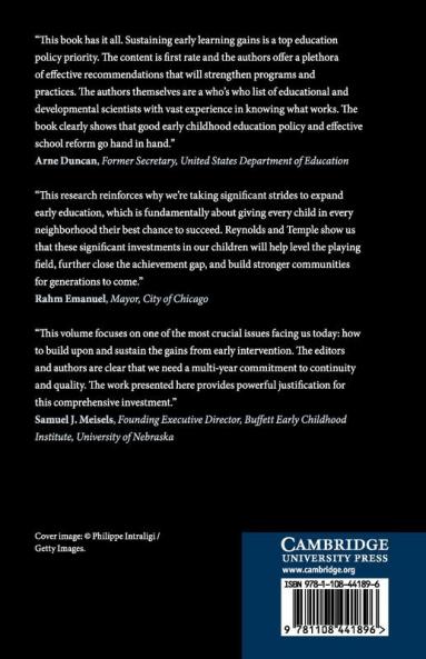 Sustaining Early Childhood Learning Gains