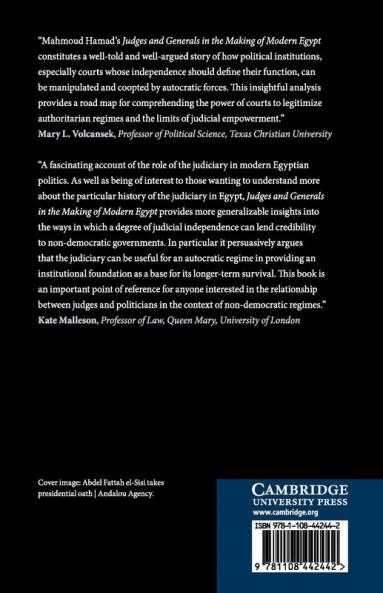Judges and Generals in the Making of Modern Egypt