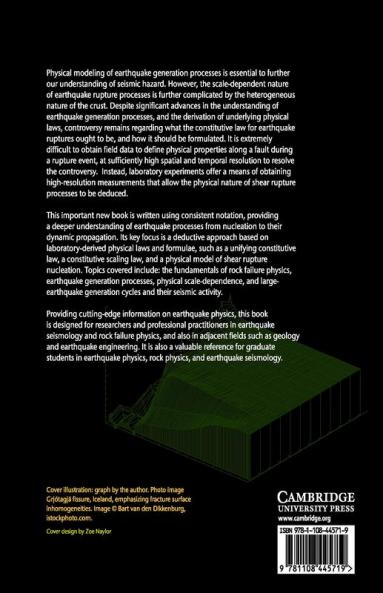 The Physics of Rock Failure and Earthquakes