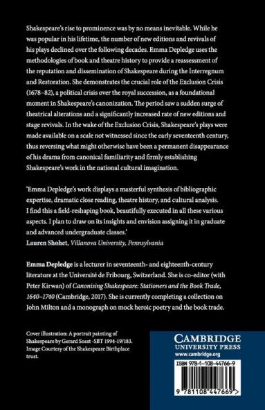 Shakespeare's Rise to Cultural Prominence