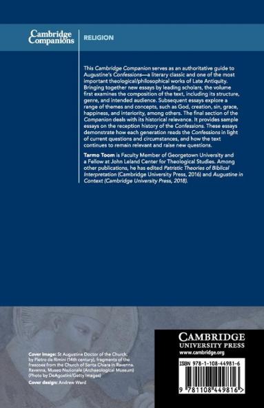 The Cambridge Companion to Augustine's 'Confessions'