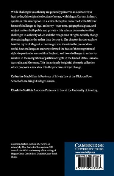 Challenges to Authority and the Recognition of Rights