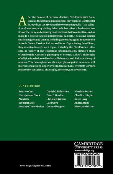 New Approaches to Neo-Kantianism
