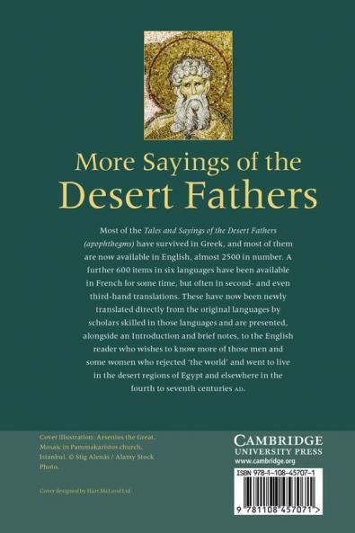 More Sayings of the Desert Fathers