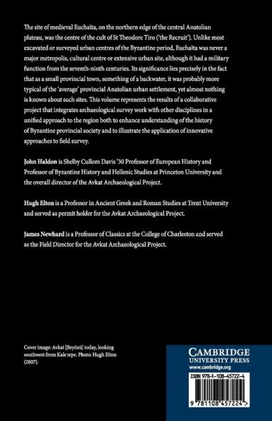 Archaeology and Urban Settlement in Late Roman and Byzantine Anatolia