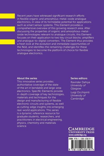 Organic and Amorphous-Metal-Oxide Flexible Analogue Electronics