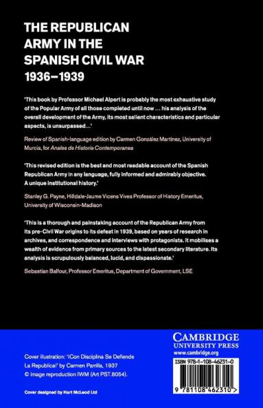 The Republican Army in the Spanish Civil War 1936-1939