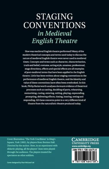 Staging Conventions in Medieval English Theatre