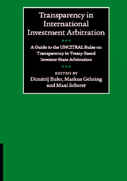 Transparency in International Investment Arbitration