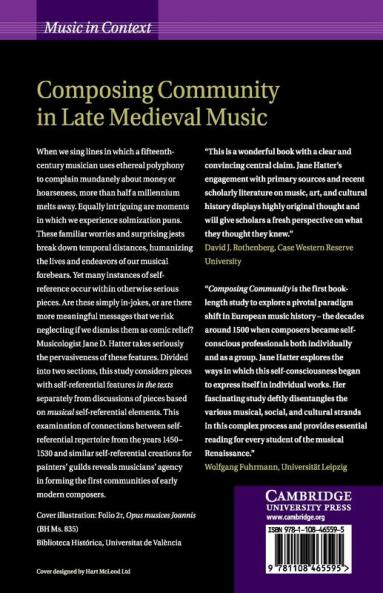 Composing Community in Late Medieval Music