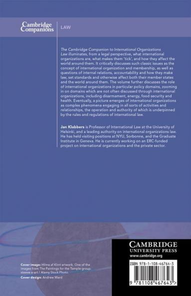 The Cambridge Companion to International Organizations Law