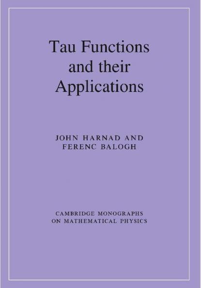 Tau Functions and their Applications