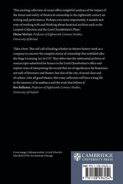 Censorship of Eighteenth-Century Theatre