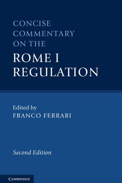 Concise Commentary on the Rome I Regulation