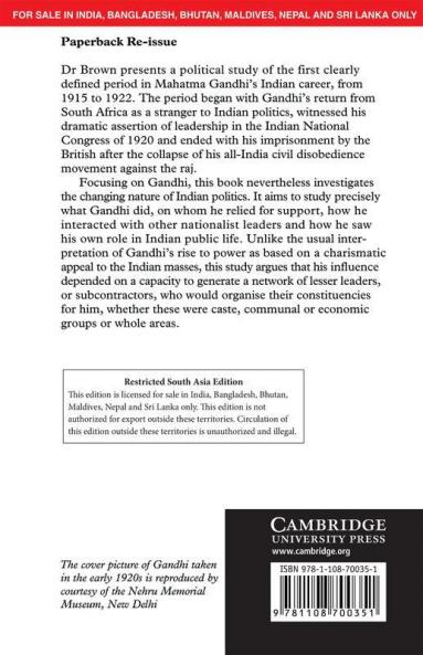 Gandhi's Rise to Power (South Asia Edition)