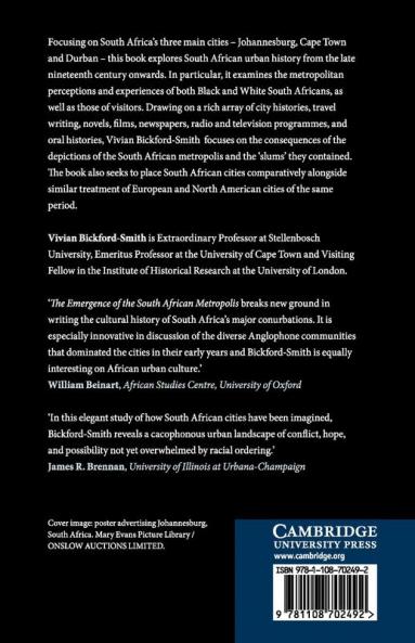 The Emergence of the South African Metropolis