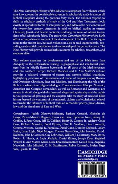 The New Cambridge History of the Bible
