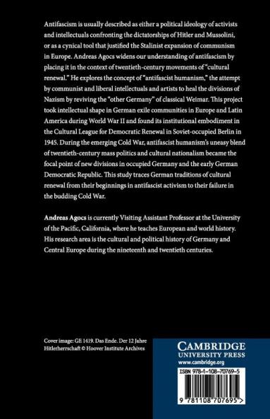Antifascist Humanism and the Politics of Cultural Renewal in Germany