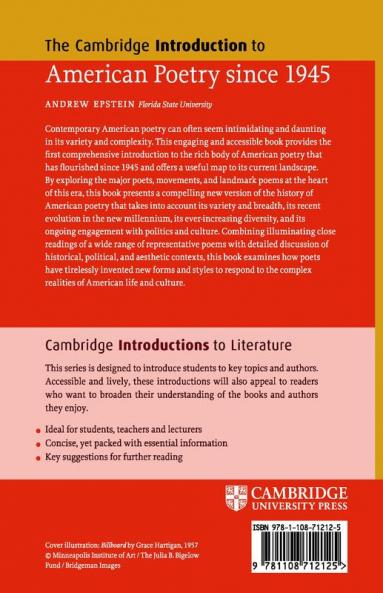 The Cambridge Introduction to American Poetry since 1945