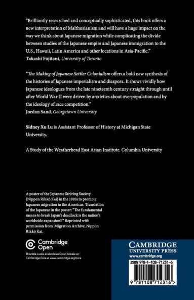 The Making of Japanese Settler Colonialism