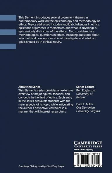 Epistemology and Methodology in Ethics