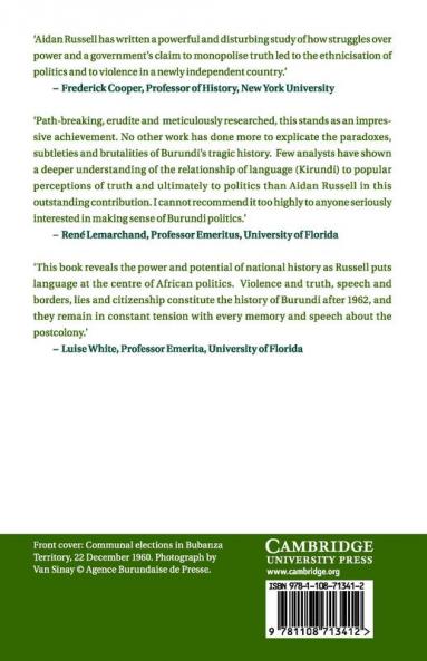Politics and Violence in Burundi
