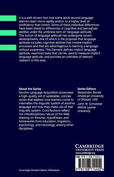 Implicit Language Aptitude